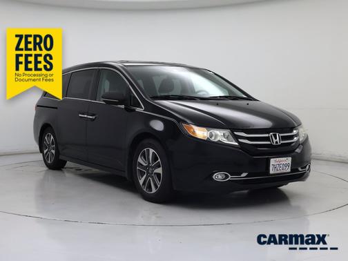 Black 2015 Honda Odyssey Touring Elite