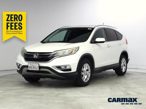 White 2015 Honda CR-V EX-L