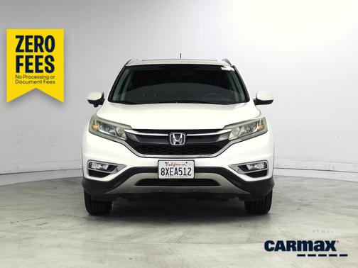 White 2015 Honda CR-V EX-L