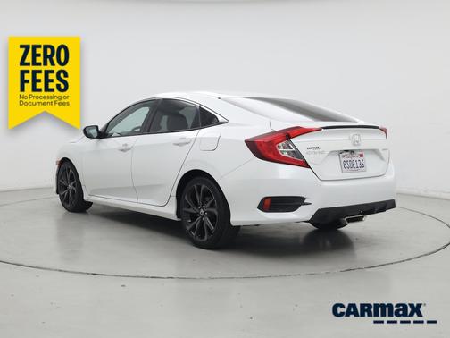 White 2020 Honda Civic Sport