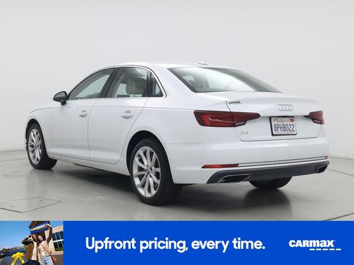 White 2019 Audi A4 Premium