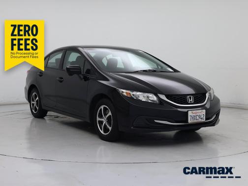 Black 2015 Honda Civic SE