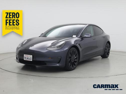 Gray 2023 Tesla Model 3 Performance