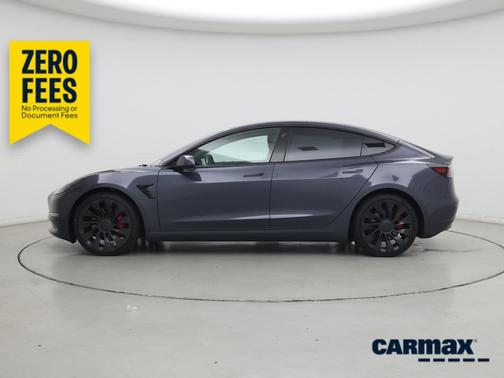 Gray 2023 Tesla Model 3 Performance