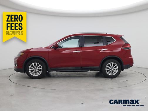 Red 2017 Nissan Rogue SV