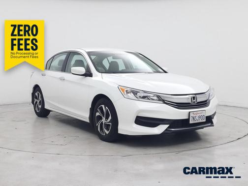 White 2016 Honda Accord LX