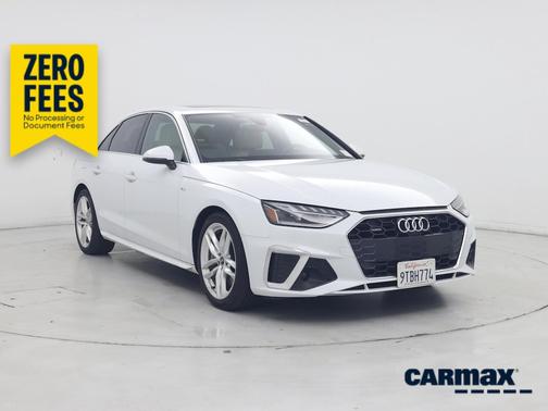 White 2022 Audi A4 S-Line Premium Plus