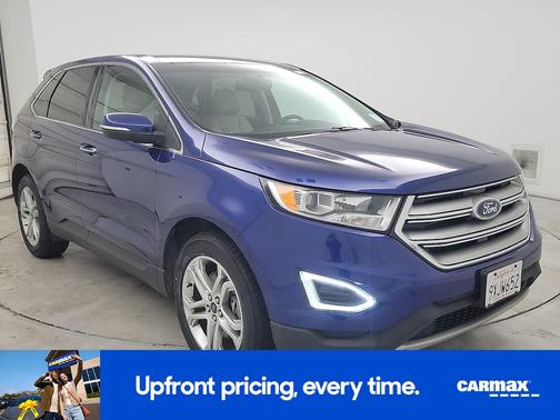 Blue 2015 Ford Edge Titanium
