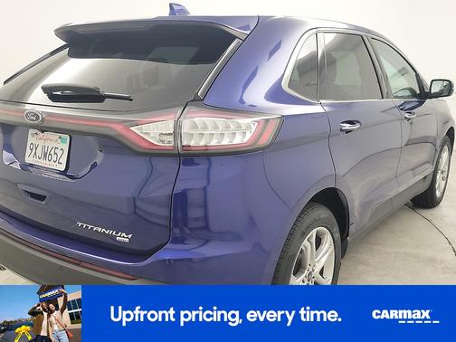 Blue 2015 Ford Edge Titanium