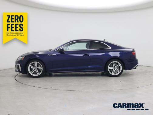 Blue 2021 Audi A5 S-Line Premium