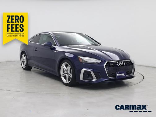 Blue 2021 Audi A5 S-Line Premium