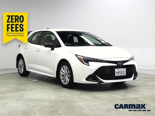 White 2026 Toyota Corolla Hatchback SE