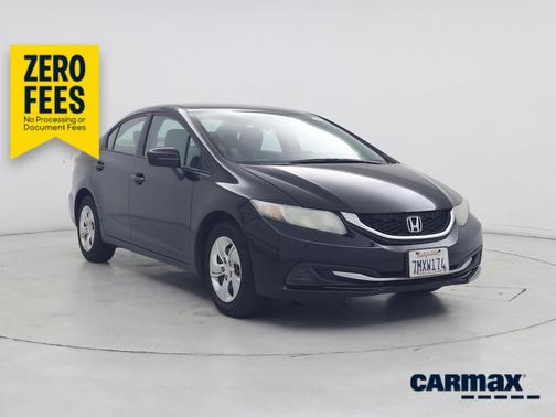 Black 2015 Honda Civic LX
