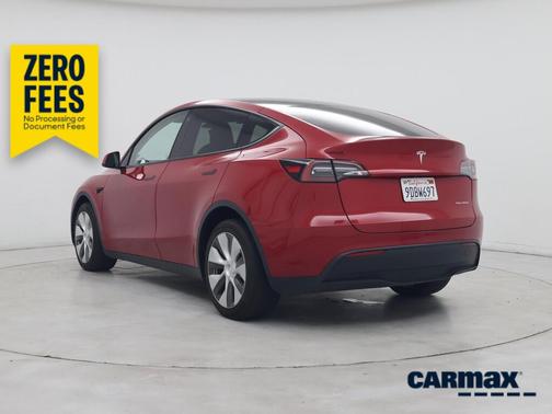 Red 2022 Tesla Model Y Long Range