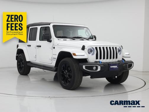 White 2023 Jeep Wrangler 4xe Unlimited Sahara
