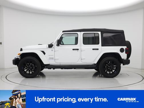 White 2023 Jeep Wrangler 4xe Unlimited Sahara