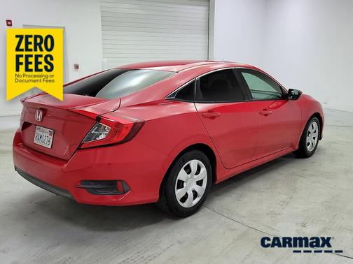 Red 2017 Honda Civic LX
