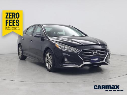 Black 2018 Hyundai SONATA SEL