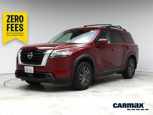 Burgundy 2022 Nissan Pathfinder SV