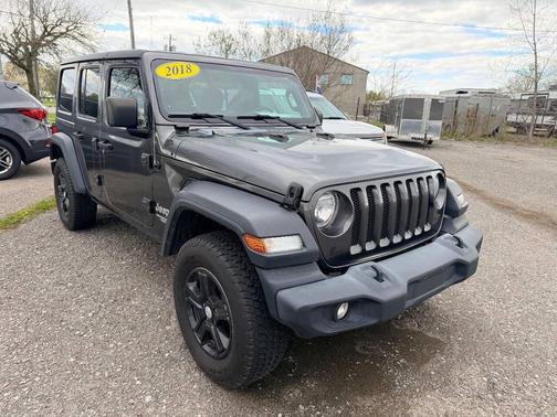 Gray 2018 Jeep Wrangler Unlimited Sport