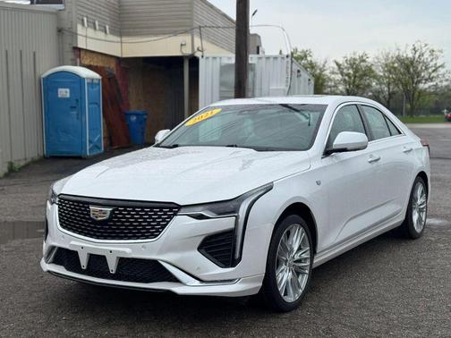 Crystal White Tricoat 2021 Cadillac CT4 Premium Luxury