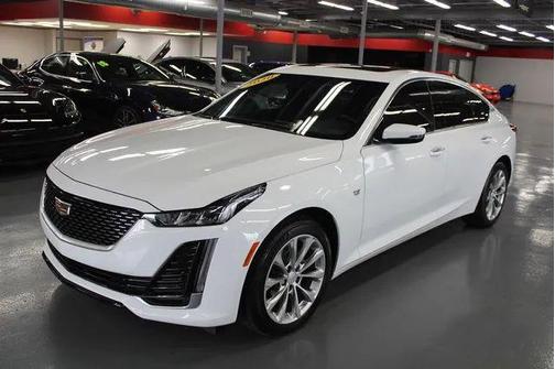WHITE 2020 Cadillac CT5 Premium Luxury RWD