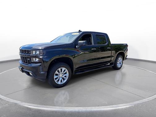Black 2020 Chevrolet Silverado 1500 4WD Crew Cab 147" Custom