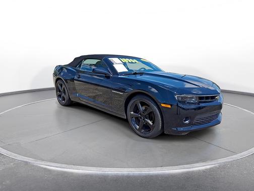 Black 2015 Chevrolet Camaro 2dr Conv LT w/2LT