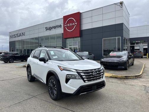 White / Black 2026 Nissan Rogue Platinum