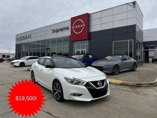 White 2018 Nissan Maxima 3.5 Platinum