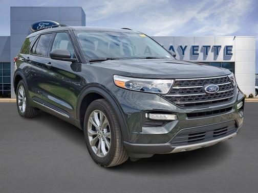 FORGED GREEN METALLIC 2023 Ford Explorer XLT