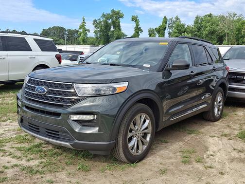 FORGED GREEN METALLIC 2023 Ford Explorer XLT