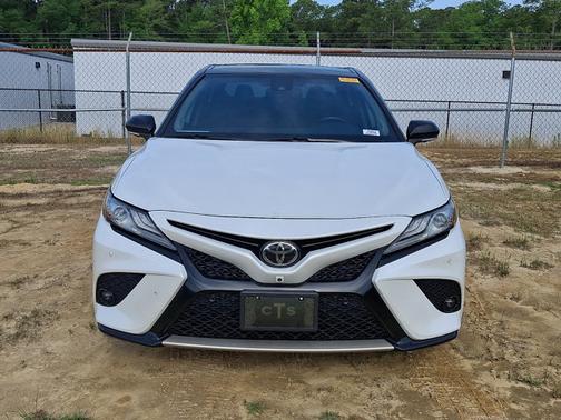 White 2019 Toyota Camry XSE
