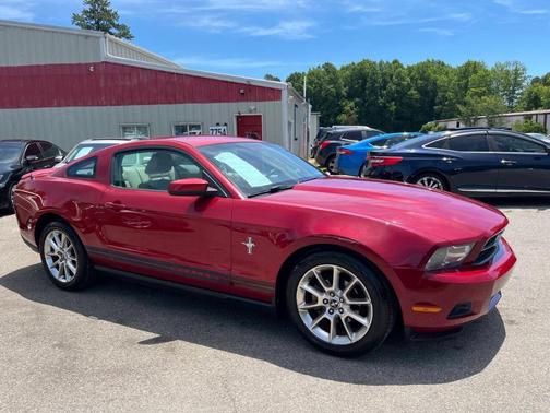 Red 2010 Ford Mustang Premium