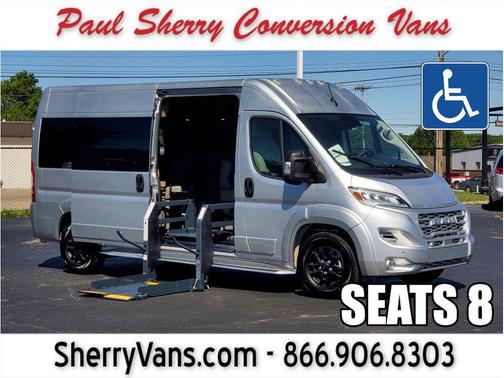 Bright Silver Metallic Clearcoat 2026 RAM ProMaster 3500 Window Van High Roof