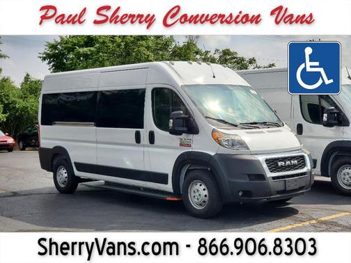 Bright White Clearcoat 2021 RAM ProMaster 3500 Window Van High Roof