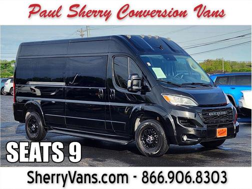 Black Clearcoat 2023 RAM ProMaster 3500 Window Van High Roof