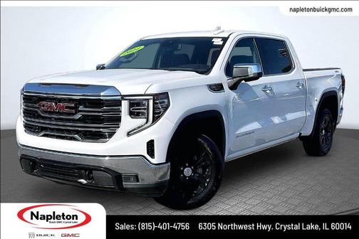 Summit White 2024 GMC Sierra 1500 SLT