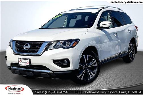 White 2020 Nissan Pathfinder Platinum