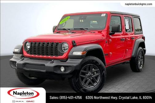 Firecracker Red Clearcoat 2024 Jeep Wrangler Sport