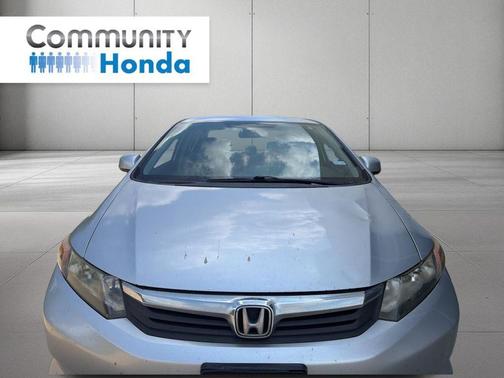 Alabaster Silver Metallic 2012 Honda Civic LX