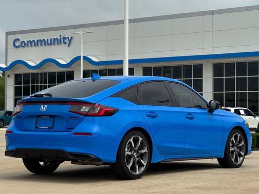 Boost Blue Pearl 2026 Honda Civic Hybrid Sport Touring