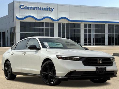 Platinum White Pearl 2026 Honda Accord Hybrid Sport-L