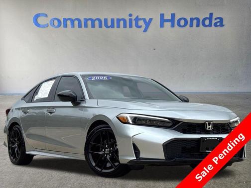 Solar Silver Metallic 2026 Honda Civic Sport