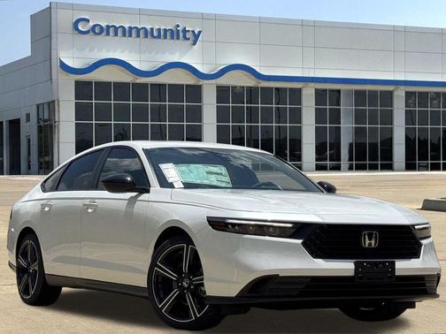 Platinum White Pearl 2026 Honda Accord Hybrid Sport