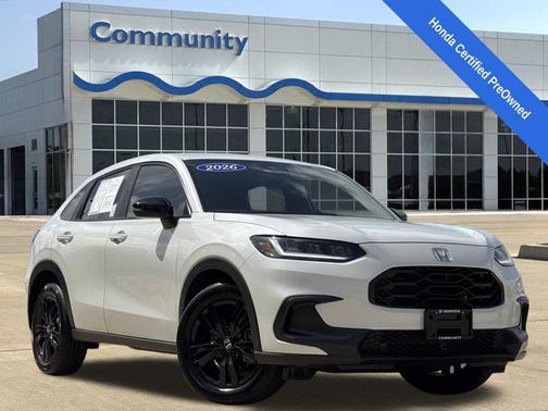 Platinum White Pearl 2026 Honda HR-V AWD Sport