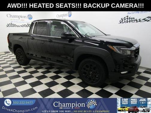 Black 2023 Honda Ridgeline RTL