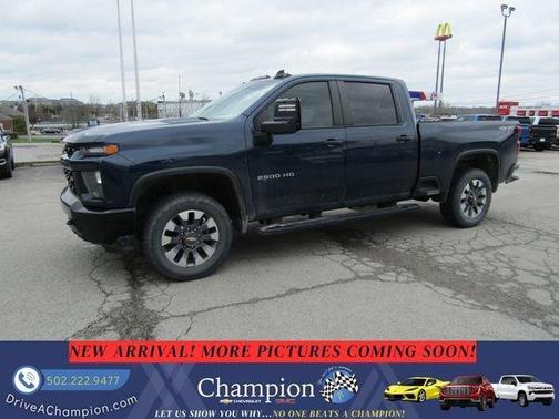 Blue 2022 Chevrolet Silverado 2500 Custom