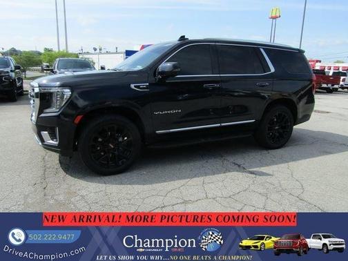 Blue 2022 GMC Yukon SLT