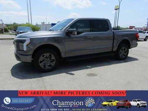 Gray 2023 Ford F-150 Lightning LARIAT